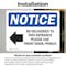 Signmission No Deliveries To This Entrance Sign, Vinyl Decal, 10in W x 7in L, 2PK OS-2PACK-NS-D-710-L-14475 - alternate 5